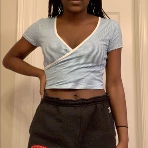 Pacsun me to we originals wrap top